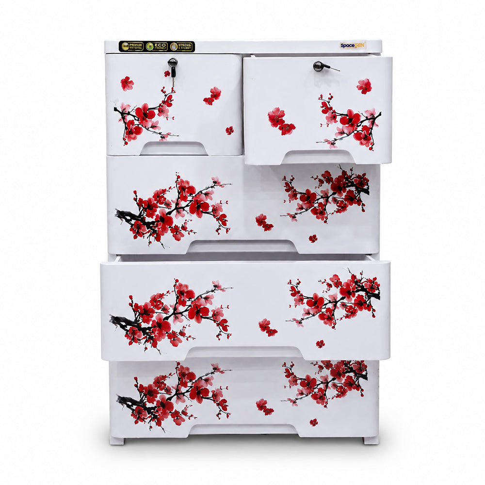 4-Layer Drawer - Floral