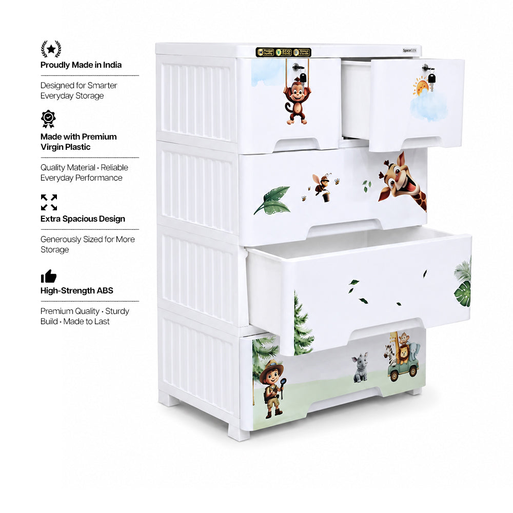 4-Layer Drawer - Jungle