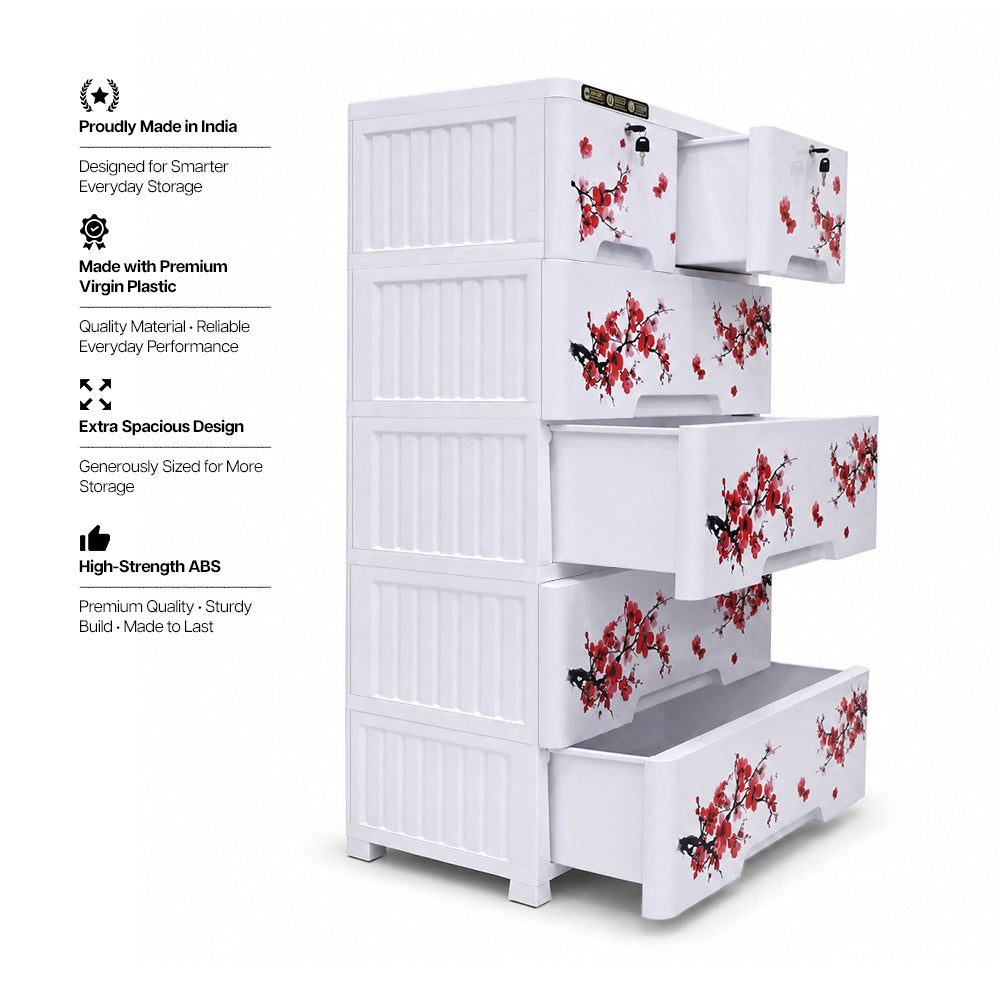 5-Layer Drawer - Floral