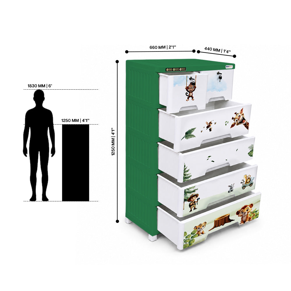 5-Layer Drawer - Jungle