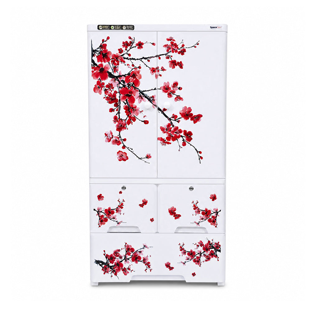 Cabinet with 2-Layer Drawers - Floral