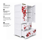 Cabinet with 2-Layer Drawers - Floral
