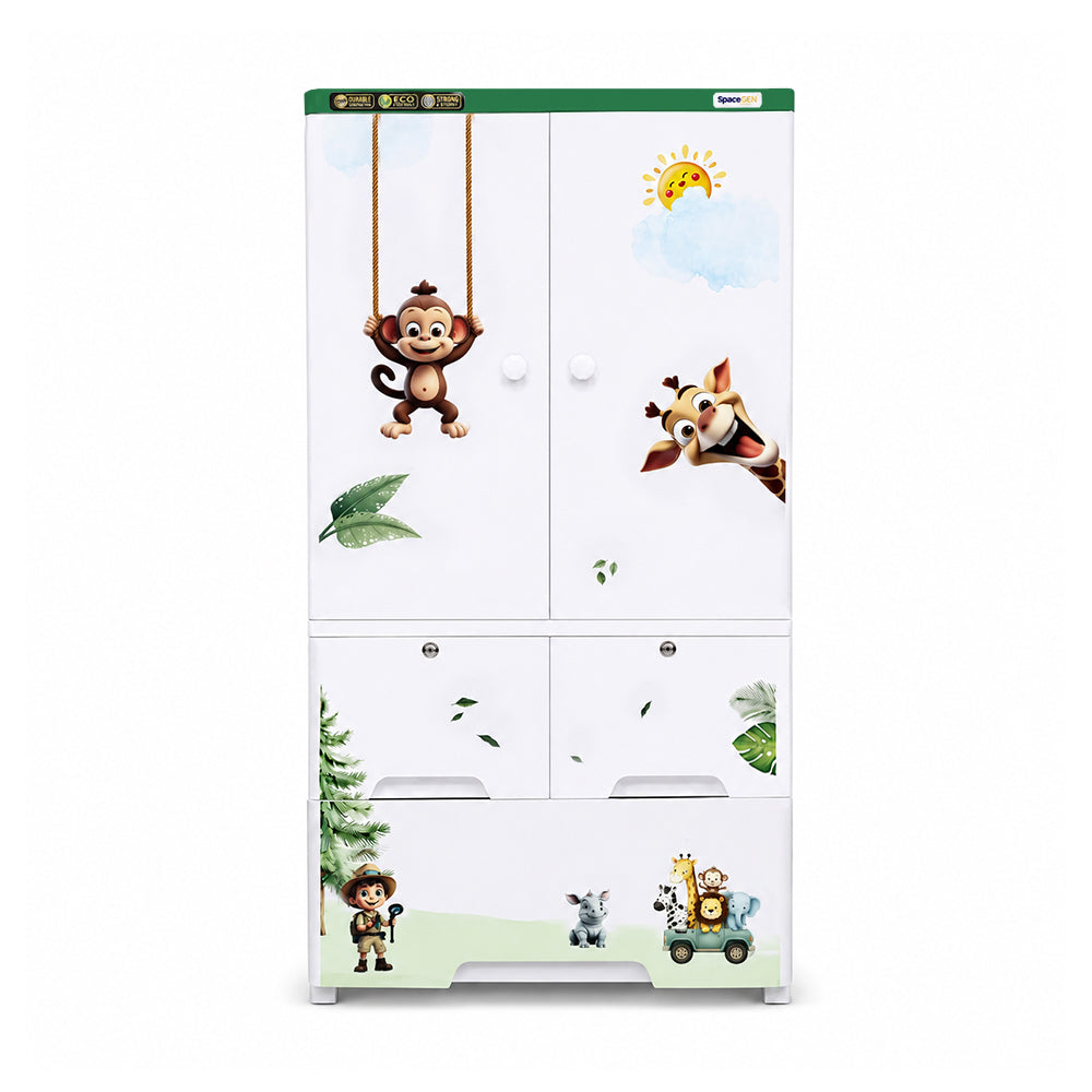 Cabinet with 2-Layer Drawers - Jungle