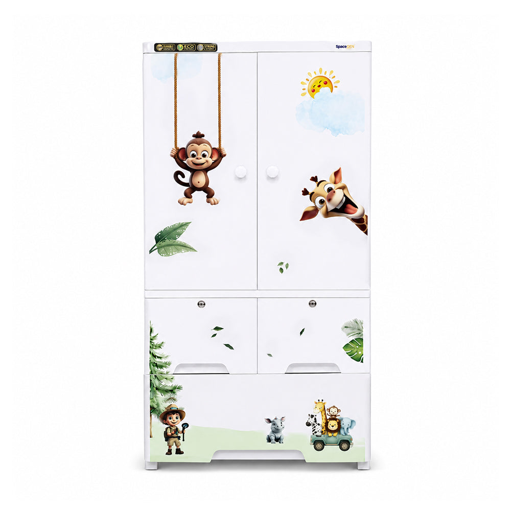 Cabinet with 2-Layer Drawers - Jungle