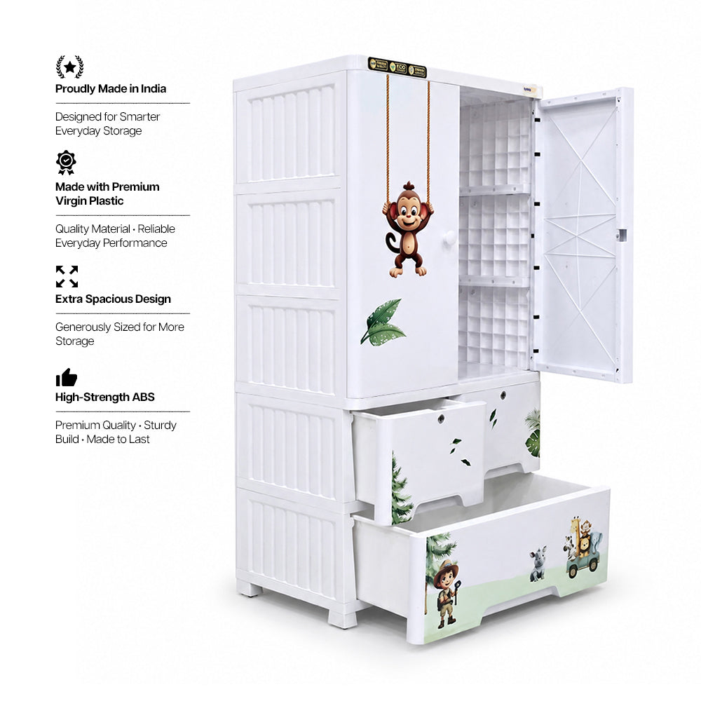 Cabinet with 2-Layer Drawers - Jungle