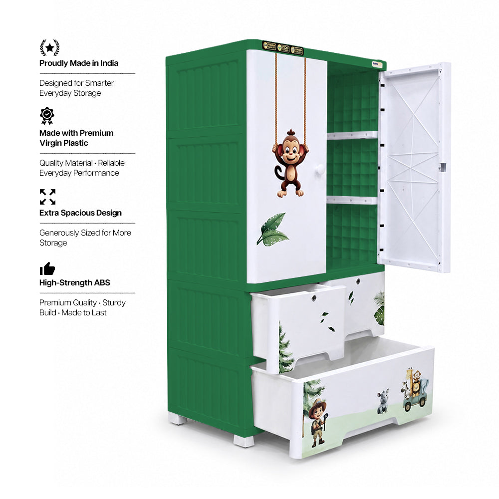 Cabinet with 2-Layer Drawers - Jungle