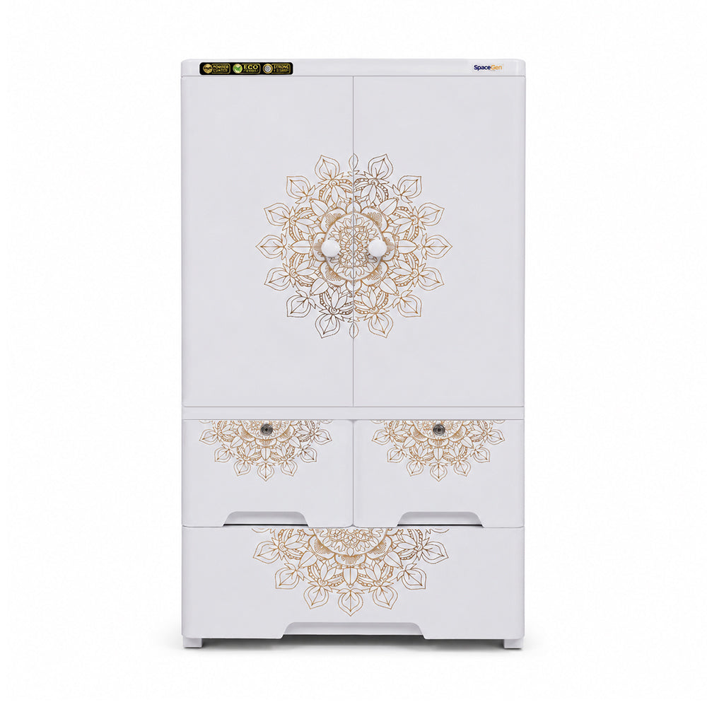 Cabinet with 2-Layer Drawers - Mandala