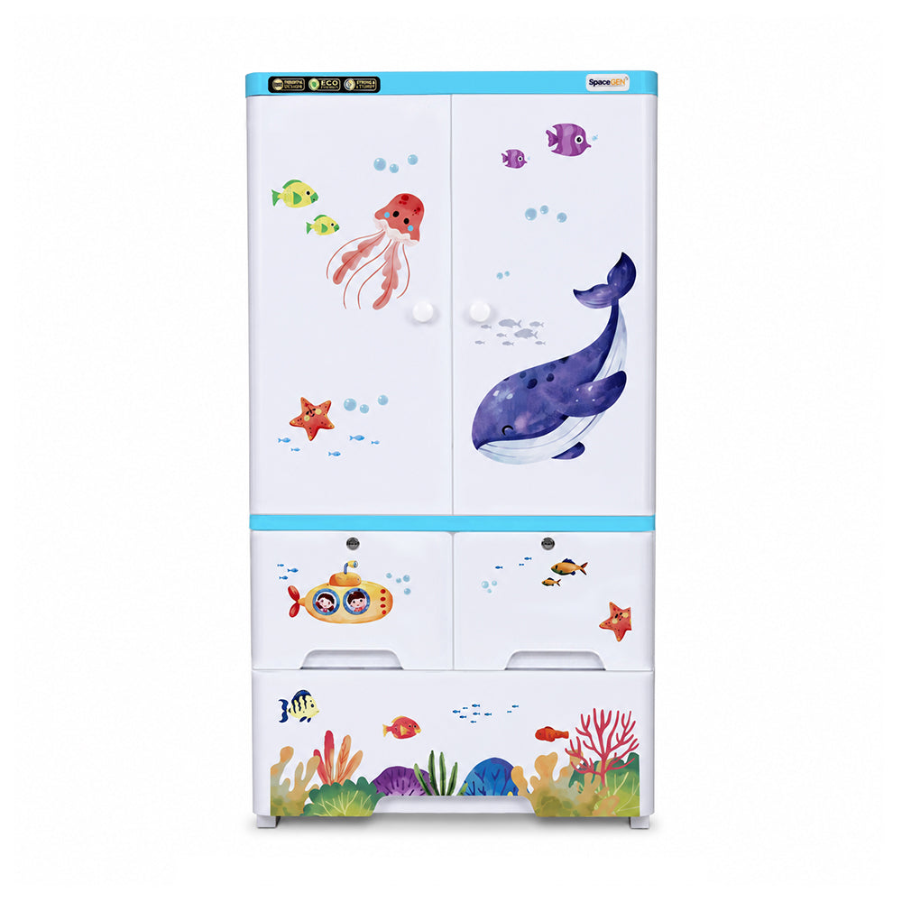 Cabinet with 2-Layer Drawers - Ocean