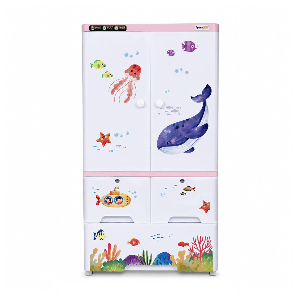 Cabinet with 2-Layer Drawers - Ocean