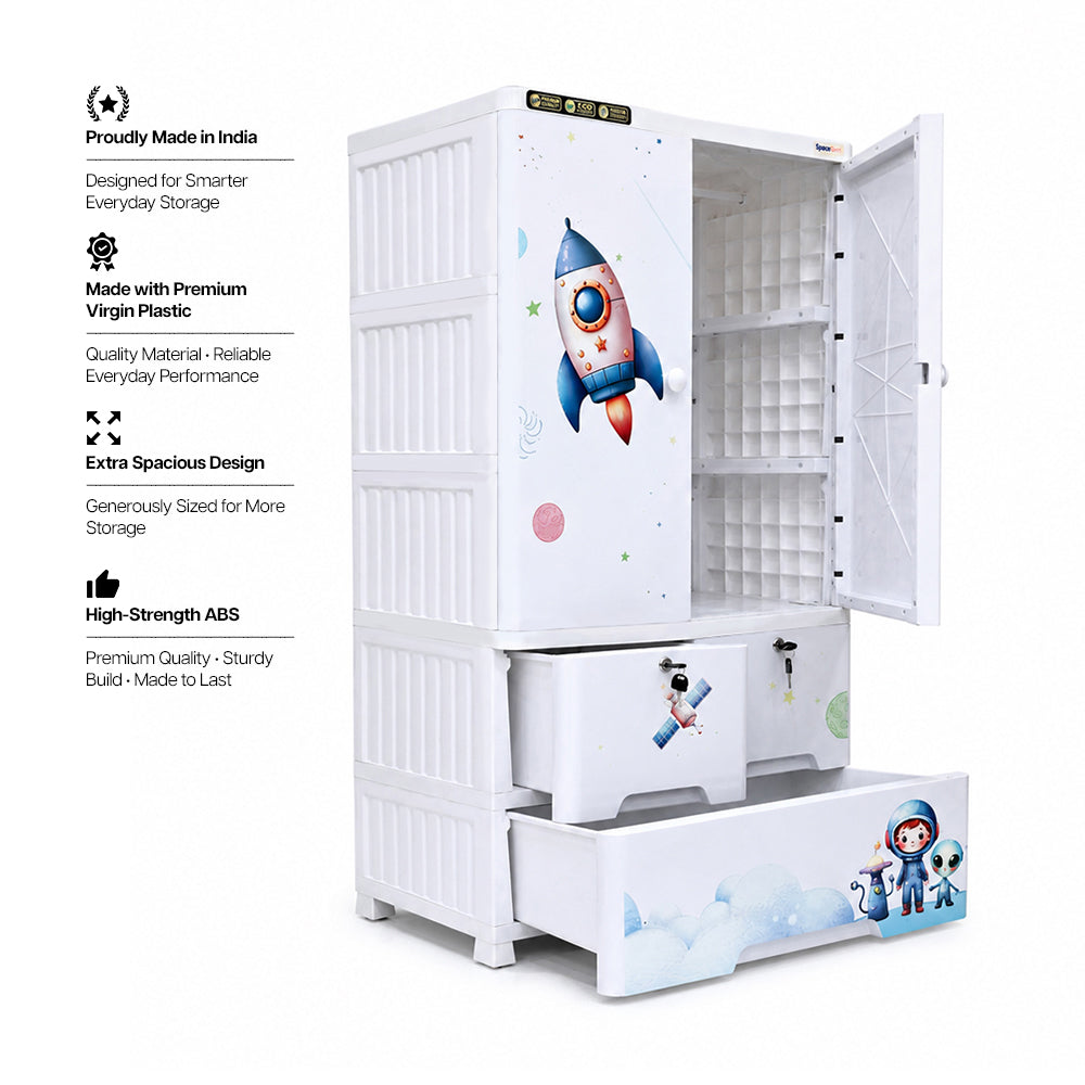 Cabinet with 2-Layer Drawers - Space