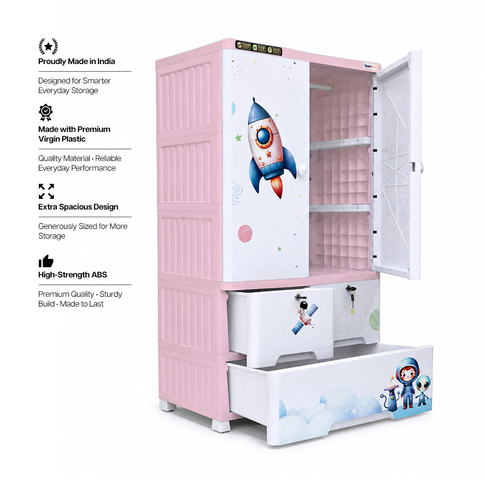 Cabinet with 2-Layer Drawers - Space