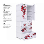 Cabinet with 3-Layer Drawers - Floral