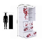 Cabinet with 3-Layer Drawers - Floral