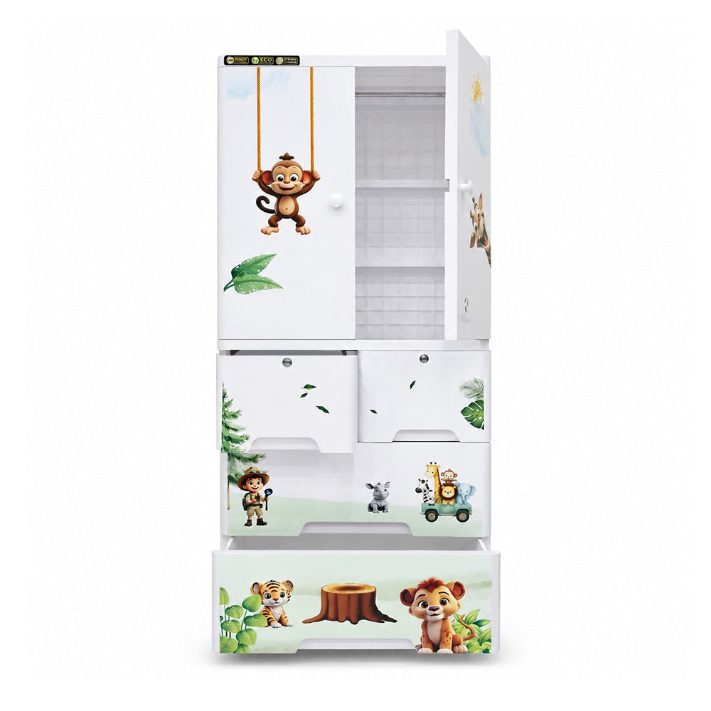 Cabinet with 3-Layer Drawers - Jungle