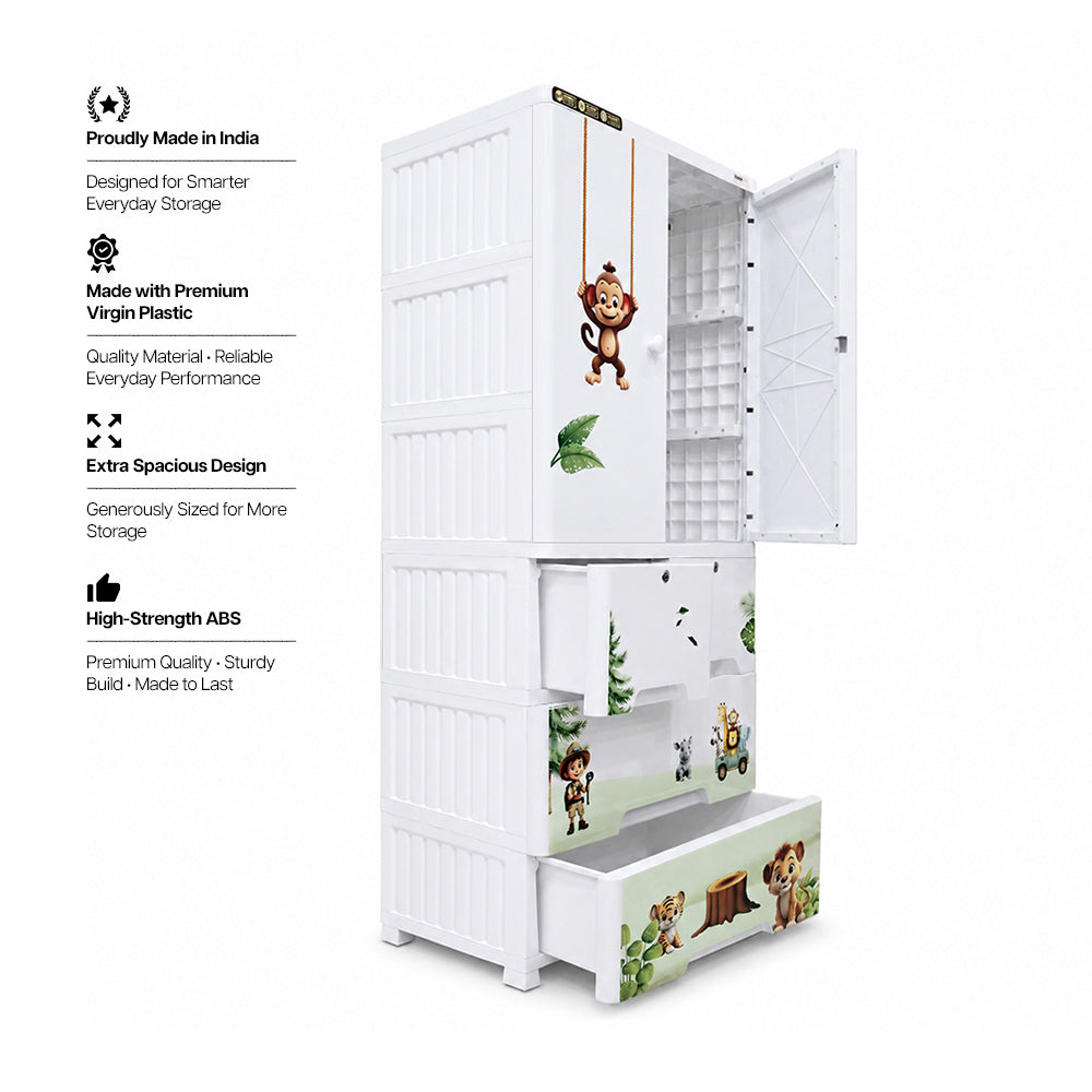 Cabinet with 3-Layer Drawers - Jungle