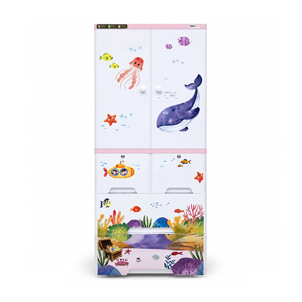 Cabinet with 3-Layer Drawers - Ocean