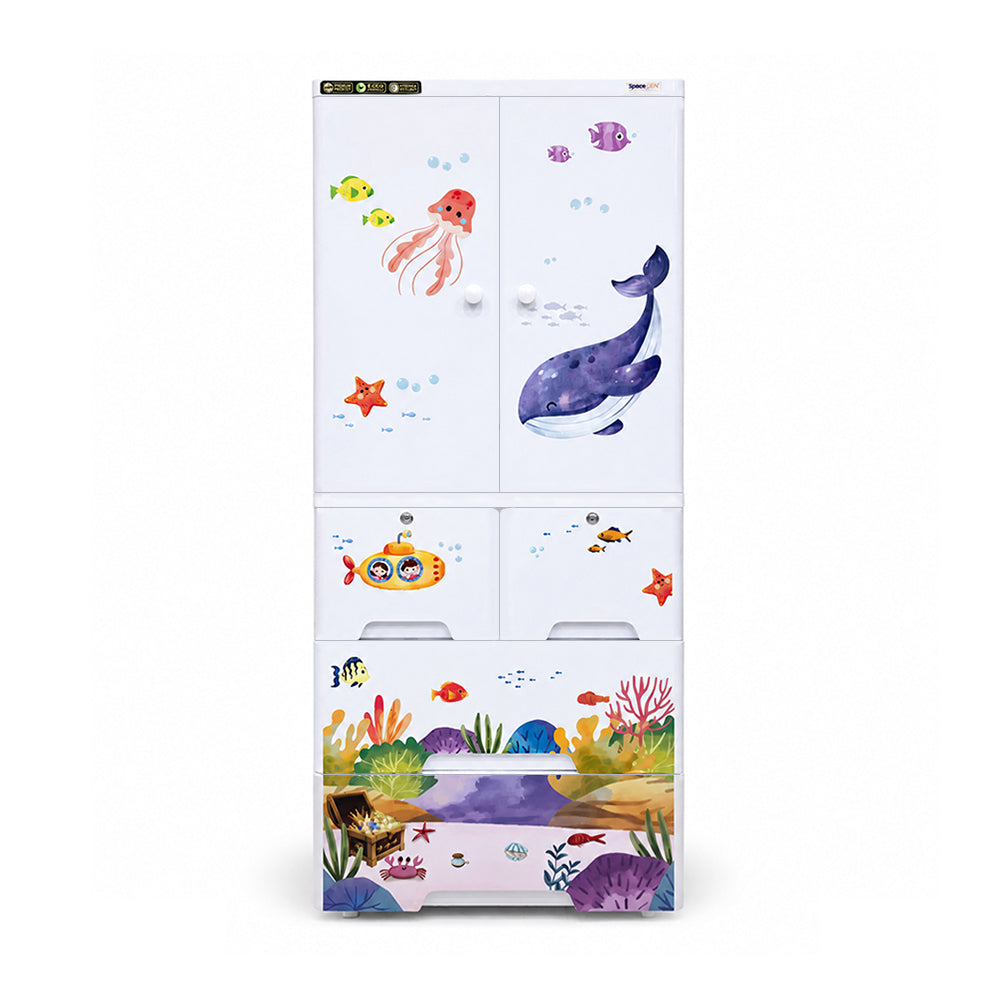 Cabinet with 3-Layer Drawers - Ocean