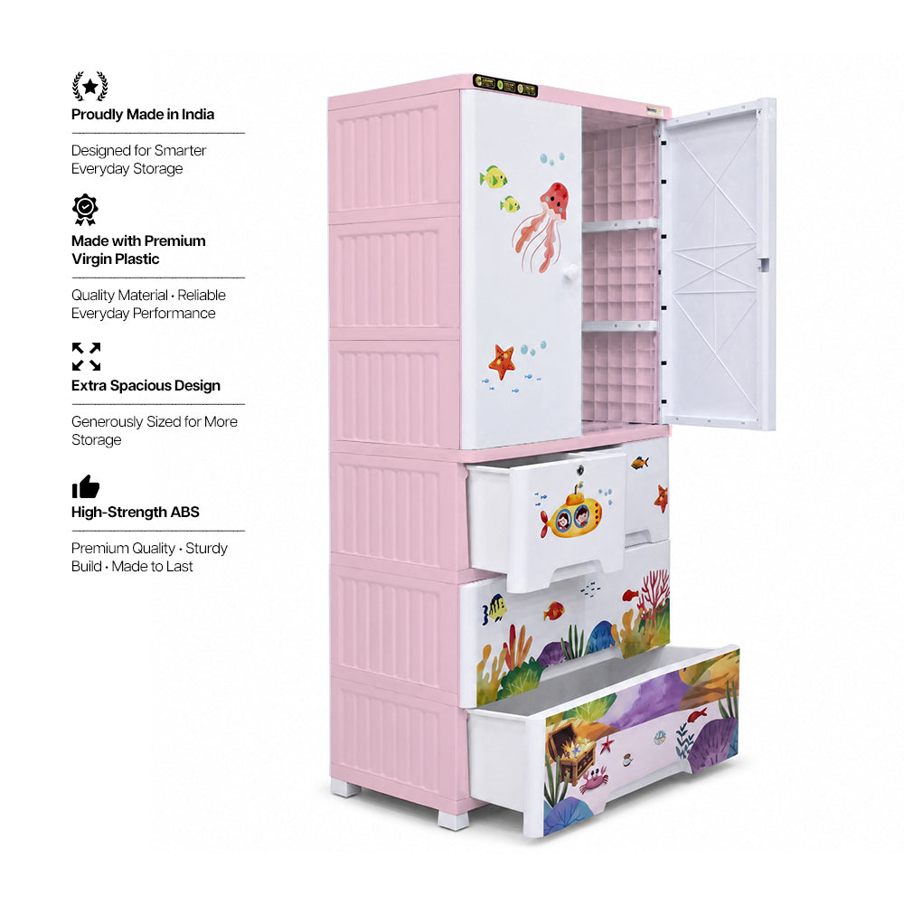 Cabinet with 3-Layer Drawers - Ocean
