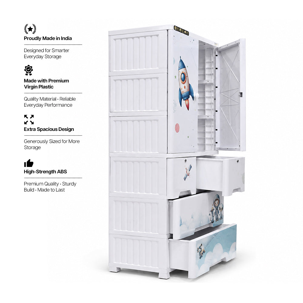 Cabinet with 3-Layer Drawers - Space