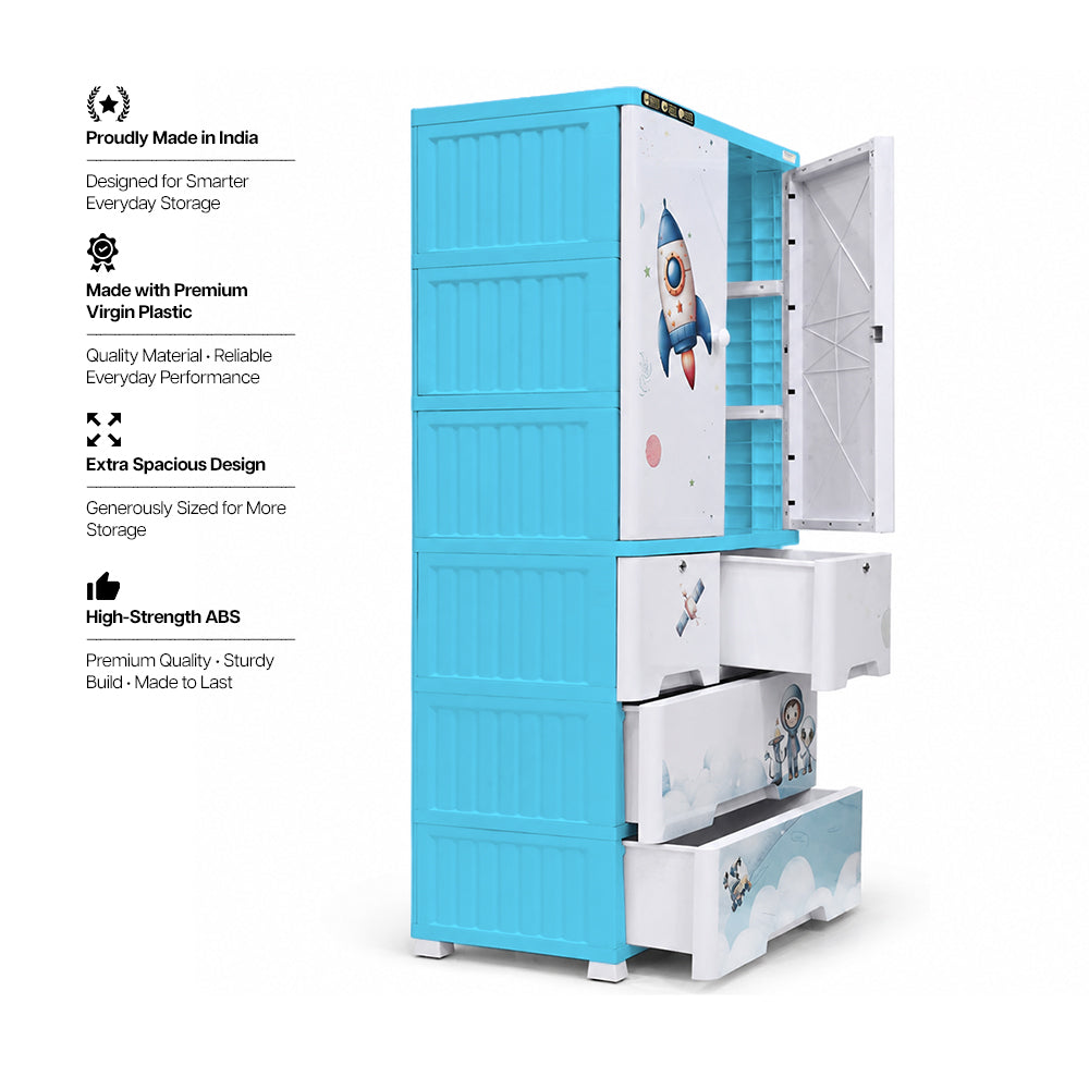 Cabinet with 3-Layer Drawers - Space