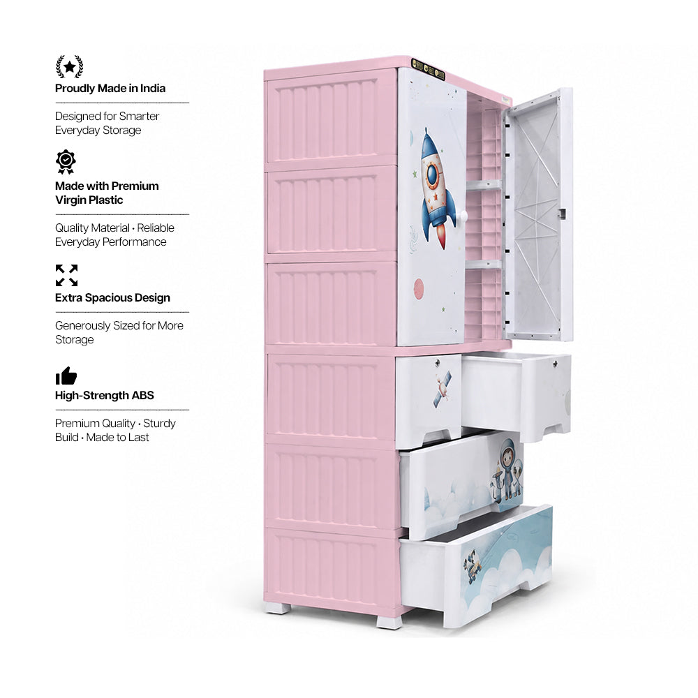 Cabinet with 3-Layer Drawers - Space